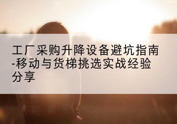 沂南移动式升降机怎么选-工厂采购升降设备避坑指南-移动与货梯挑选实战经验分享